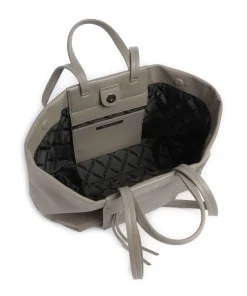 Natalie M Shopper Lederimitat taupe