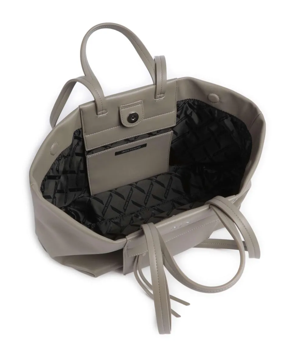 Natalie M Shopper Lederimitat taupe