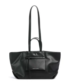 Natalie M Shopper Lederimitat schwarz