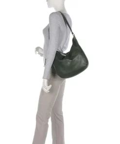 Natural Norah Beuteltasche genarbtes Rindsleder dunkelgrün