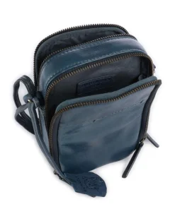 Natural Norah Handytasche genarbtes Rindsleder petrol