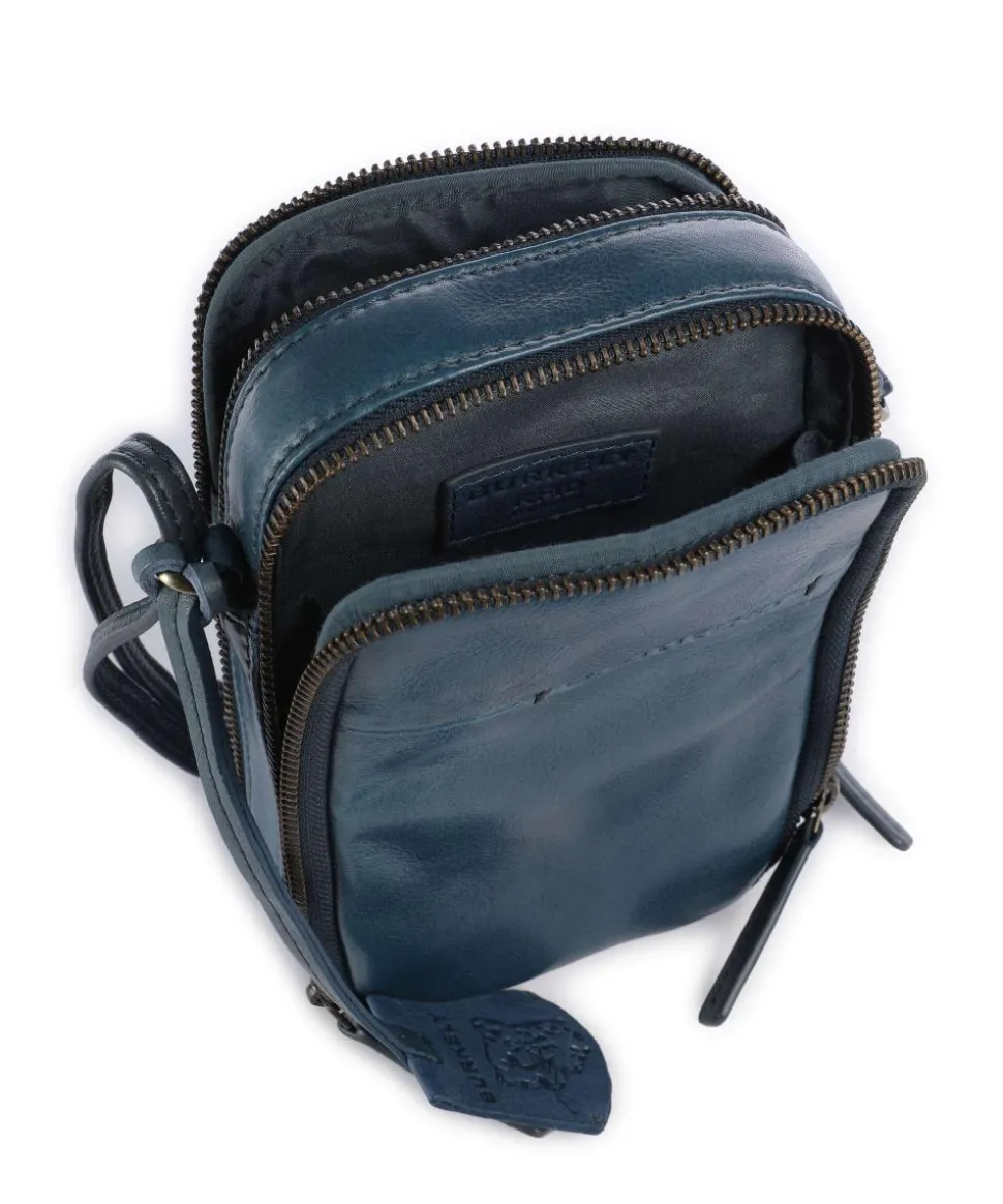 Natural Norah Handytasche genarbtes Rindsleder petrol