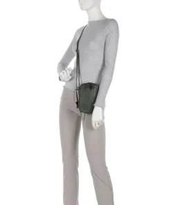 Natural Norah Handytasche genarbtes Rindsleder dunkelgrün