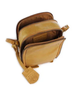 Natural Norah Handytasche genarbtes Rindsleder senfgelb