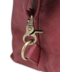 Natural Norah Rucksack-Tasche genarbtes Leder pink