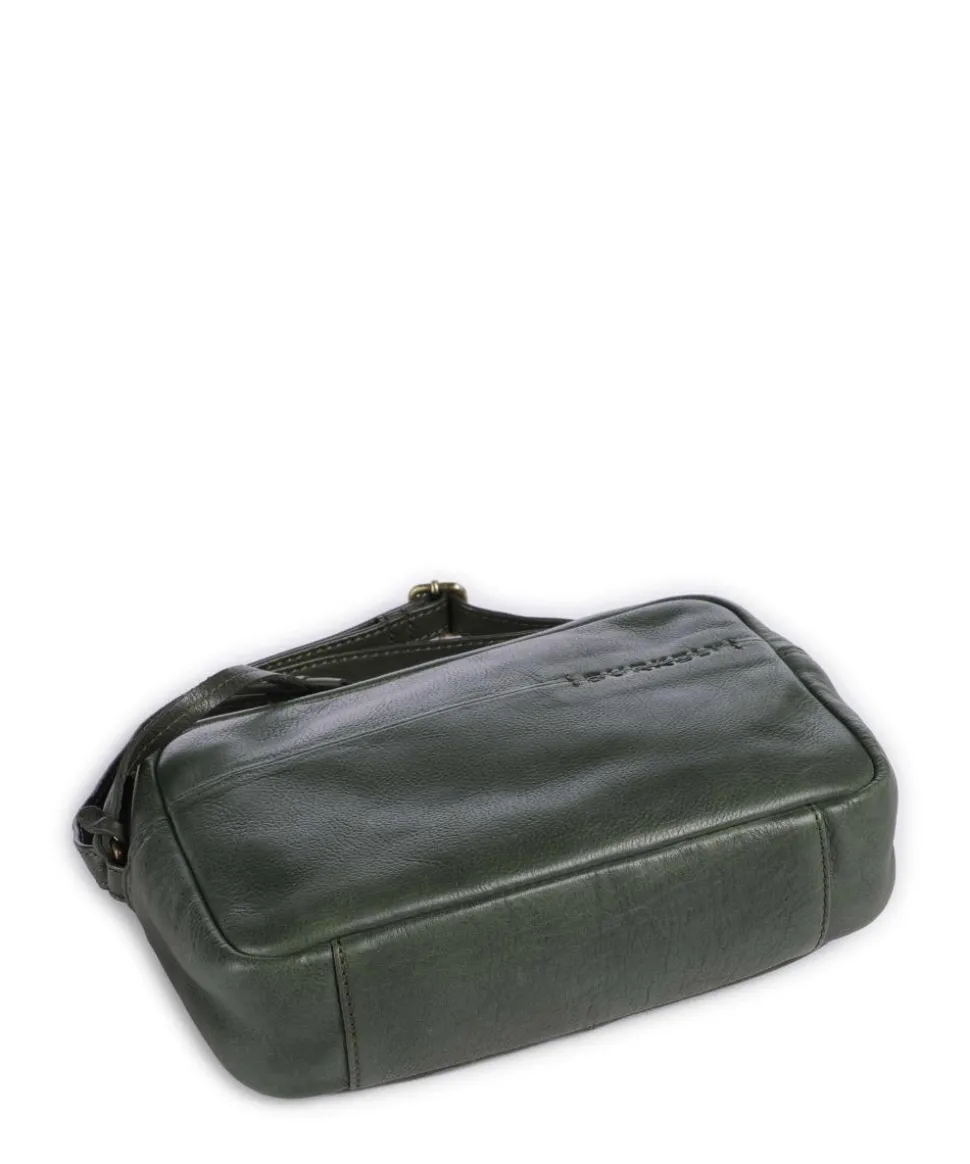 Natural Norah Umhängetasche genarbtes Rindsleder dunkelgrün