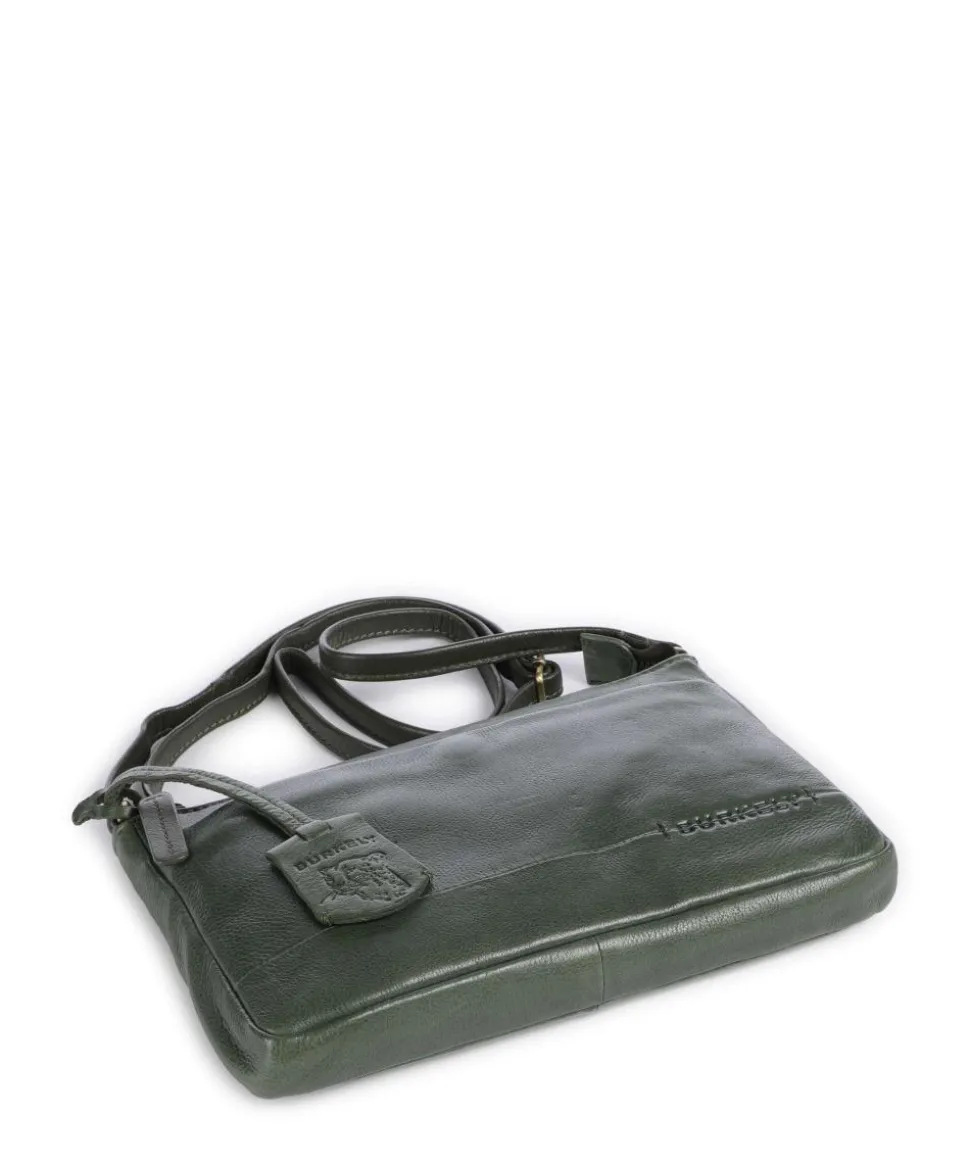 Natural Norah Umhängetasche Leder dunkelgrün