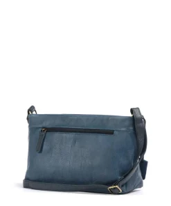 Natural Norah Umhängetasche Leder dunkelblau