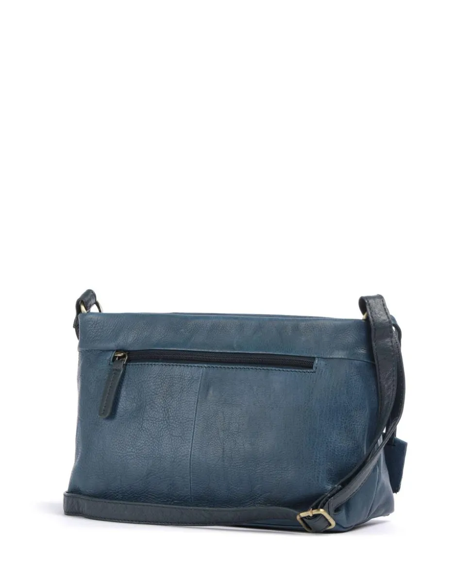 Natural Norah Umhängetasche Leder dunkelblau