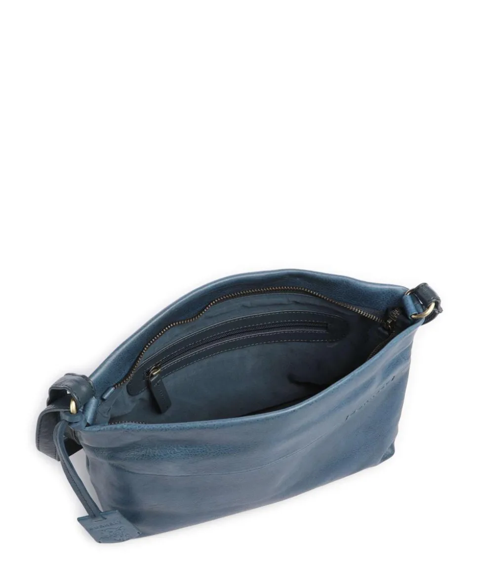 Natural Norah Umhängetasche Leder dunkelblau