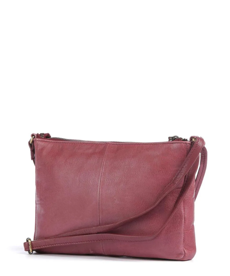 Natural Norah Umhängetasche Leder pink