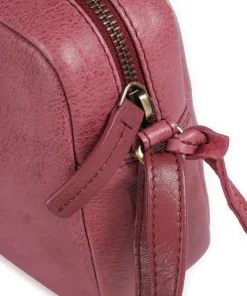 Natural Norah Umhängetasche genarbtes Rindsleder pink