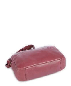 Natural Norah Umhängetasche genarbtes Rindsleder pink