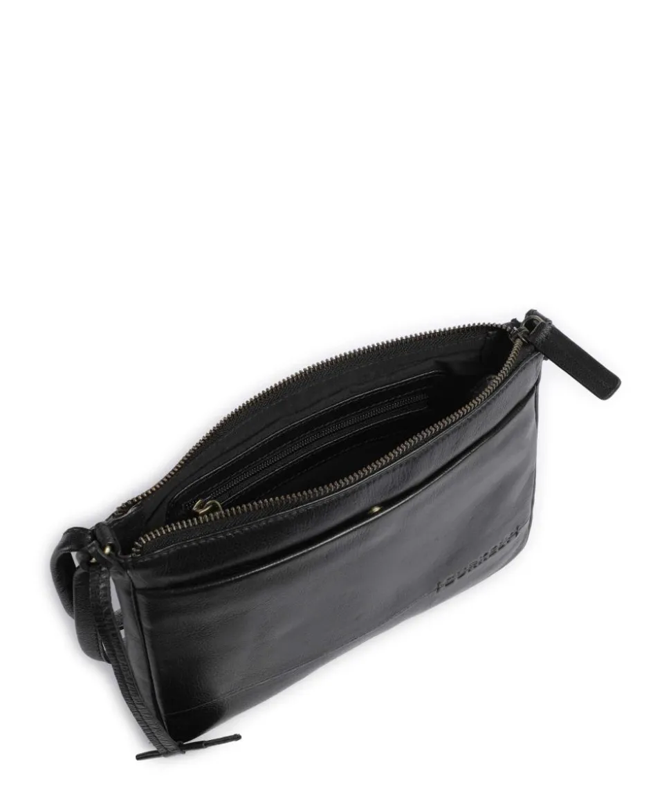 Natural Norah Umhängetasche Leder schwarz