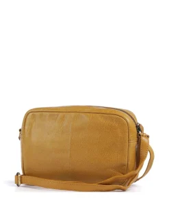 Natural Norah Umhängetasche genarbtes Rindsleder senfgelb