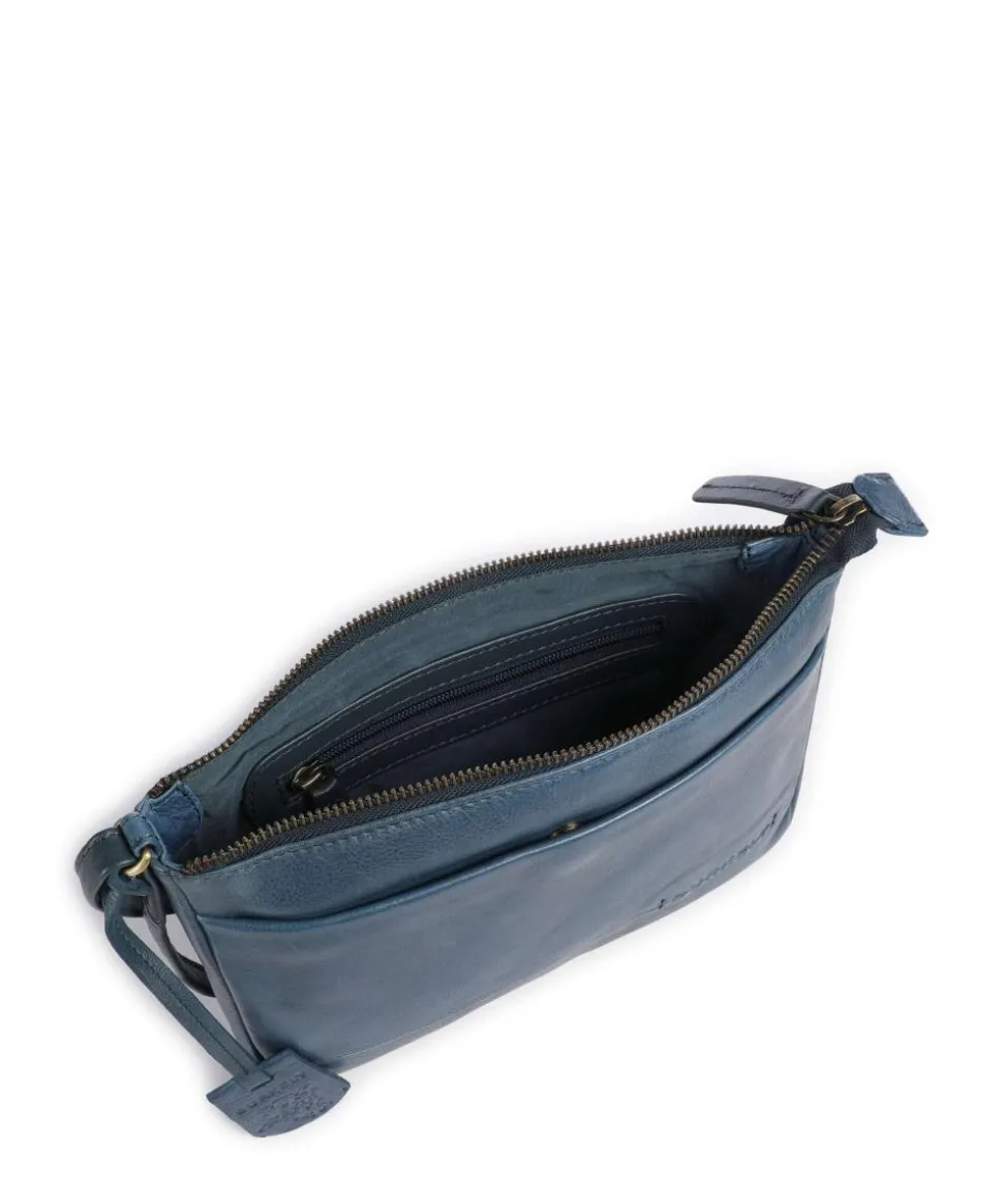 Natural Norah Umhängetasche Leder dunkelblau