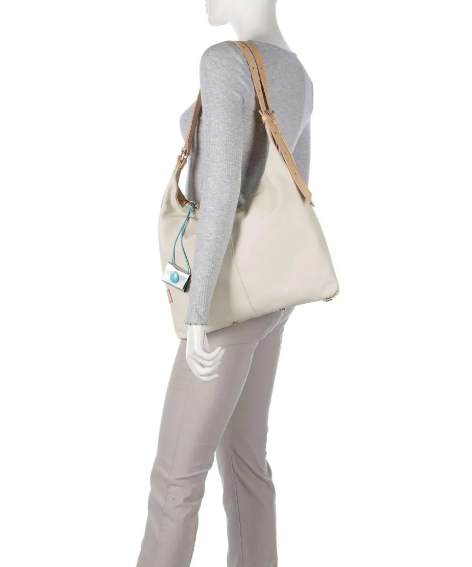 Naxos Clara Beuteltasche fein genarbtes Rindsleder beige