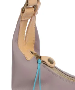 Naxos Clara Beuteltasche fein genarbtes Rindsleder lavendel