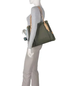 Naxos Yoana Shopper fein genarbtes Rindsleder khaki