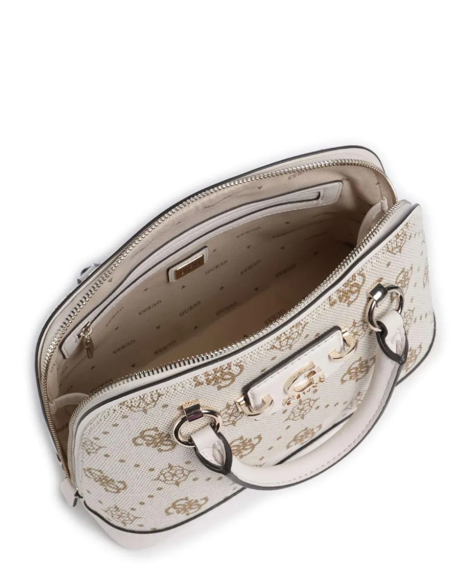 Neda 4G Peony Logo Handtasche Canvas creme