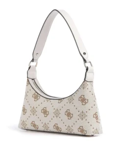 Neda 4G Peony Logo Schultertasche Canvas creme