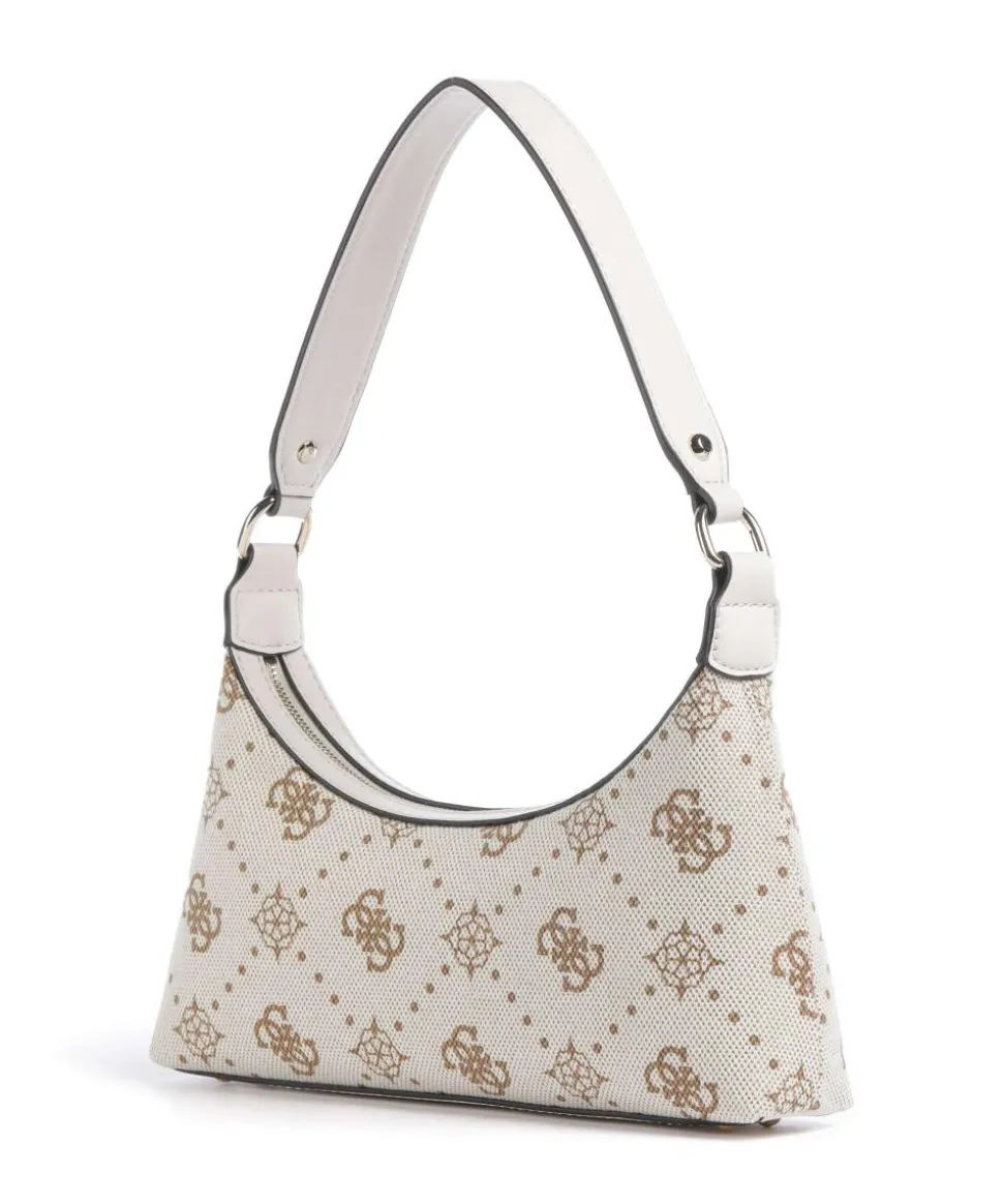 Neda 4G Peony Logo Schultertasche Canvas creme