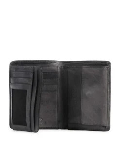 Nelson 100 Geldbörse fein genarbtes Leder anthrazit