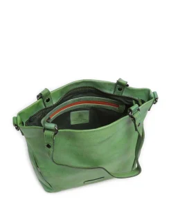 Nelson 3 Handtasche genarbtes Leder grün