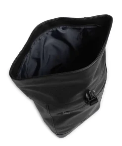 Nepezzano Otis Rolltop Rucksack 15″ Lederimitat schwarz