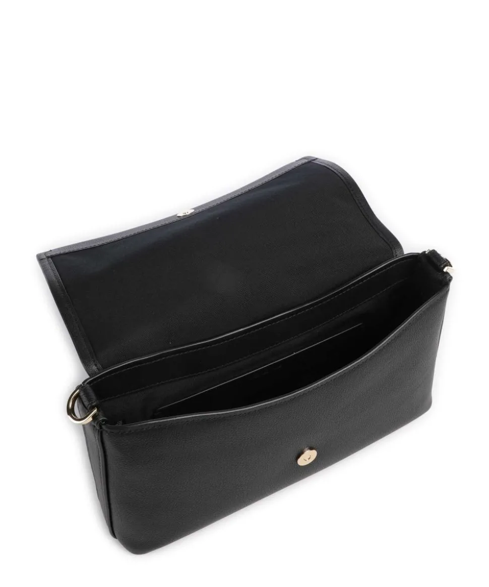 Nessa Large Umhängetasche genarbtes Rindsleder schwarz