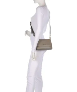 Nessa Small Umhängetasche genarbtes Rindsleder taupe