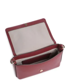 Nessa Small Umhängetasche genarbtes Rindsleder wein