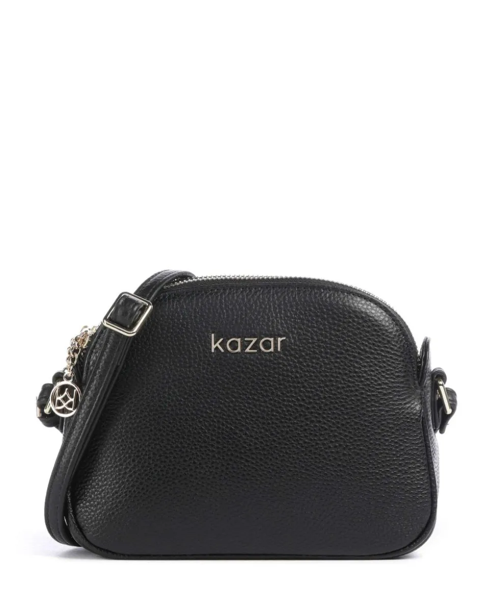 Netti Umhängetasche genarbtes Rindsleder schwarz