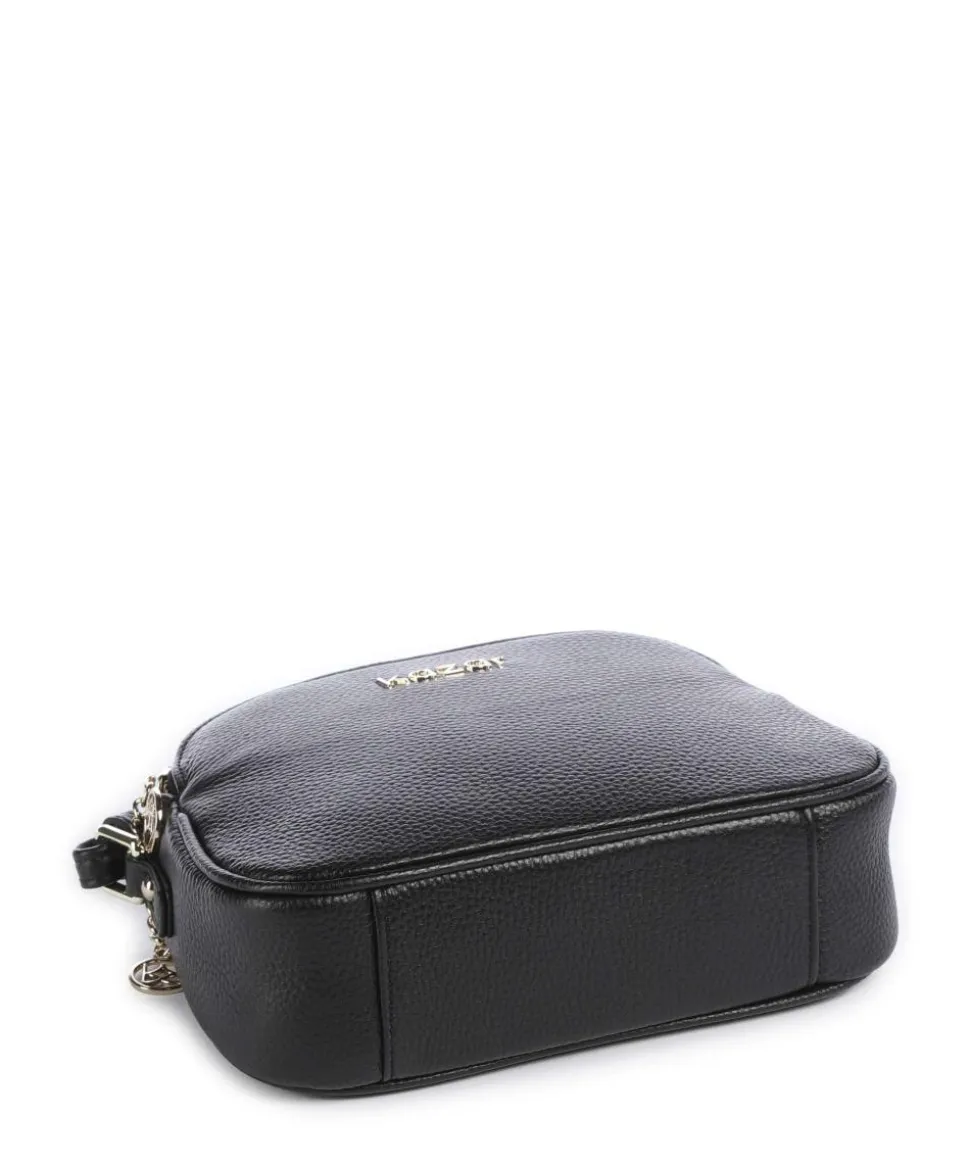 Netti Umhängetasche genarbtes Rindsleder schwarz