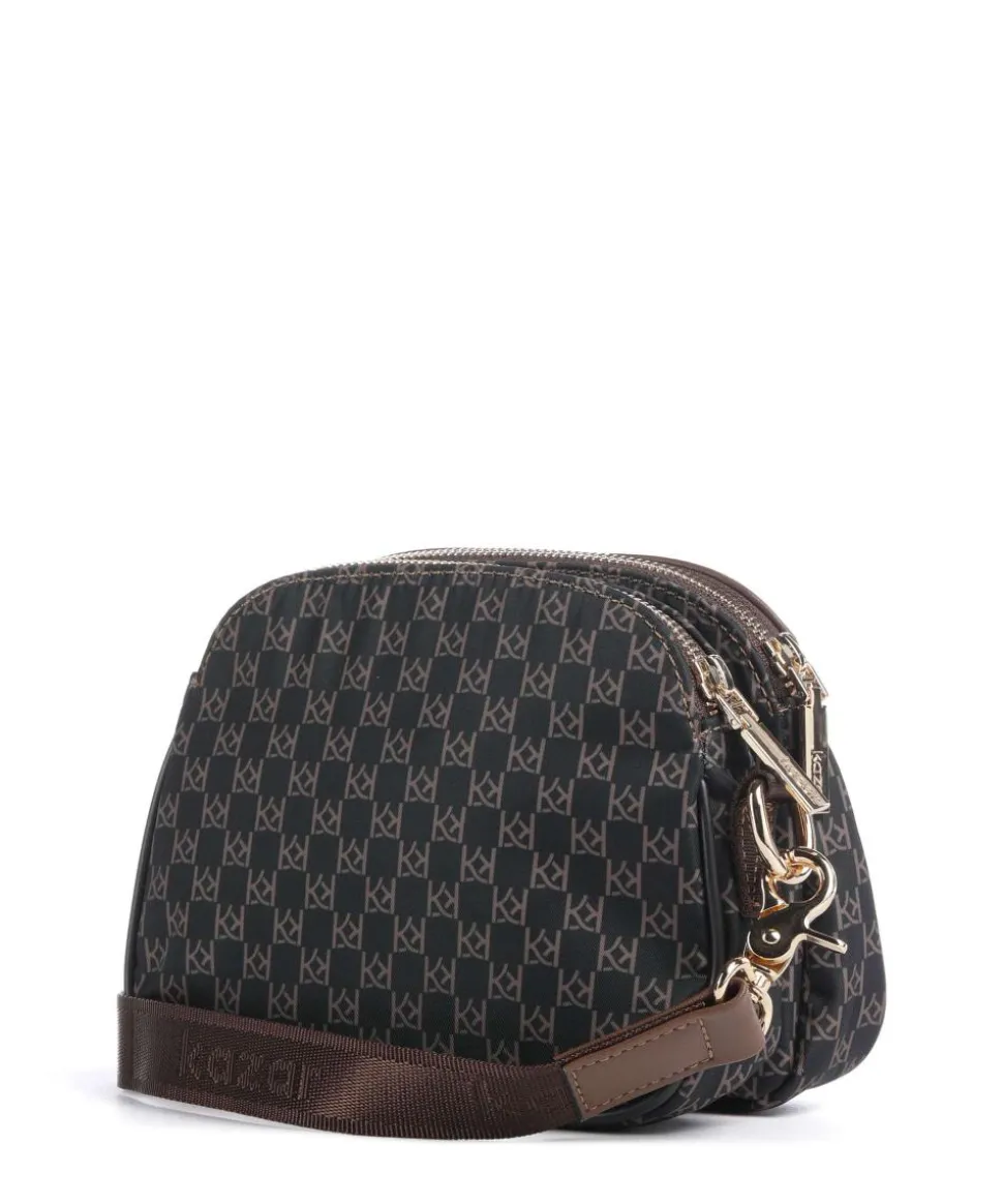 Netti Umhängetasche Textil schwarz/braun