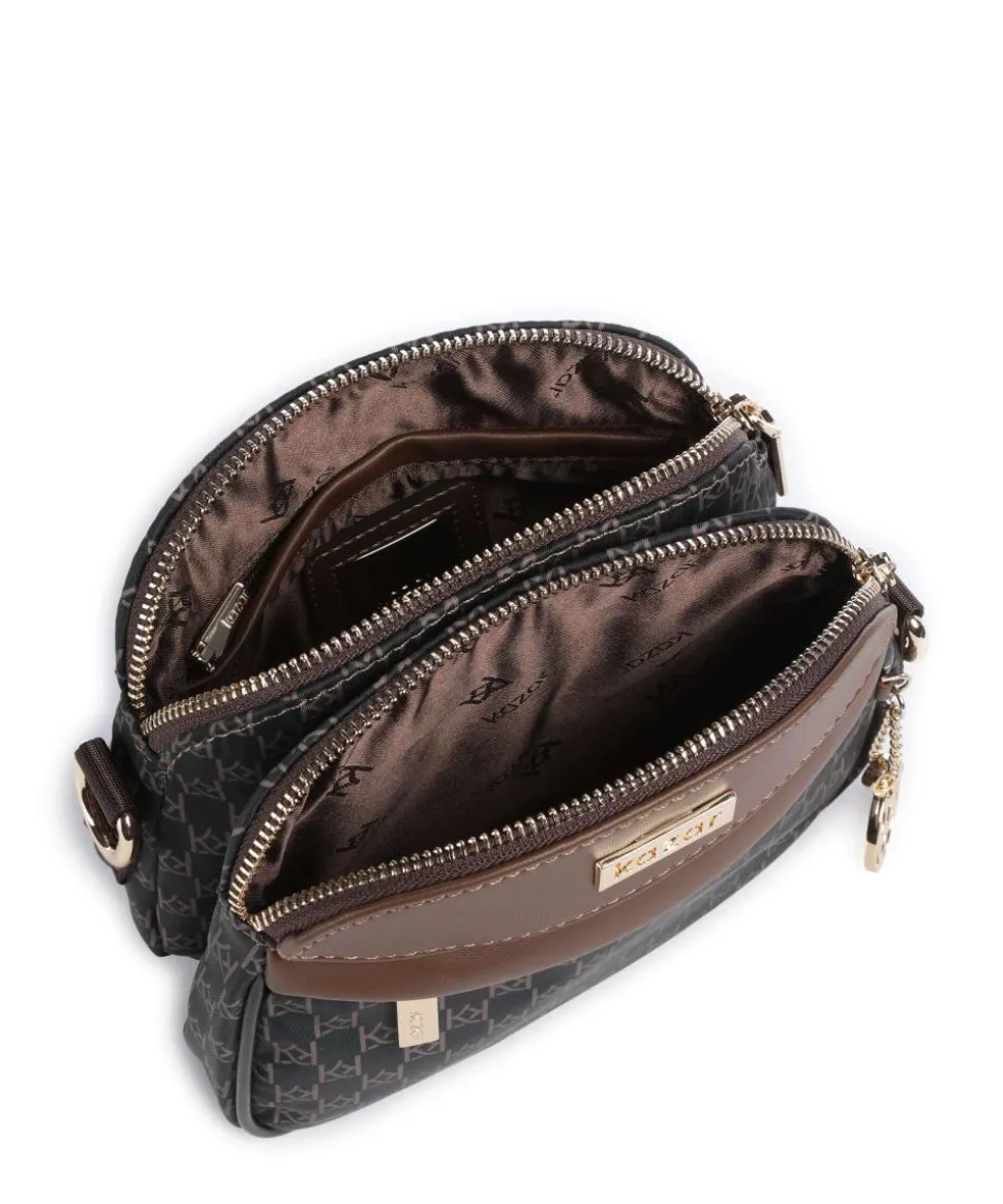 Netti Umhängetasche Textil schwarz/braun