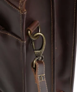 Nevada Aktentasche 15″ glattes Rindsleder dunkelbraun