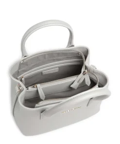 Never Handtasche Lederimitat hellgrau