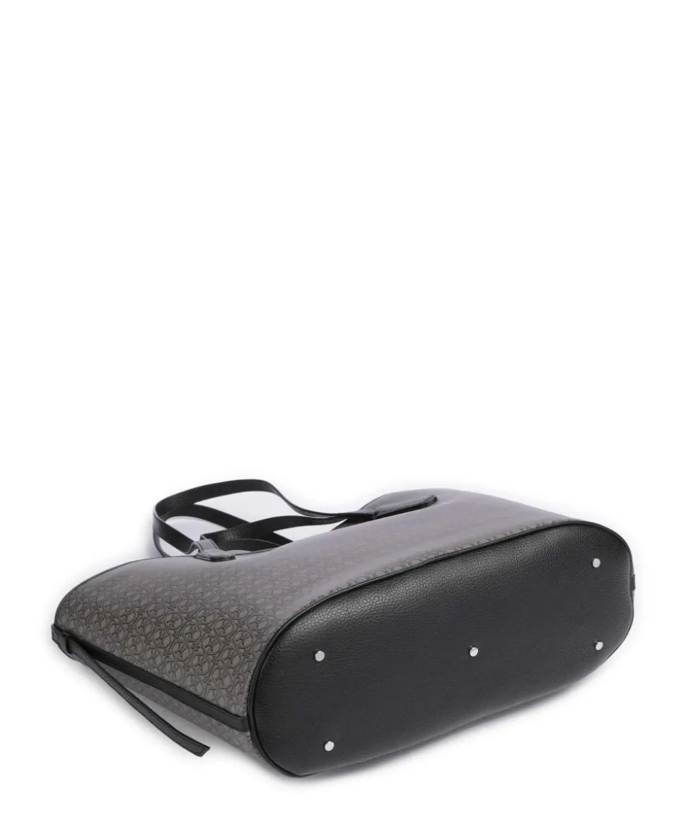 Never Without Bag Monogram Shopper Canvas grau/schwarz