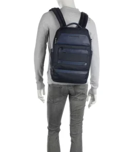 Nevet Laptop-Rucksack 15″ recyceltes Polyester dunkelblau