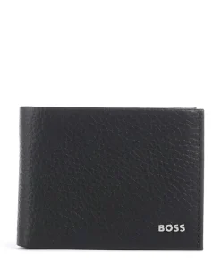 New Crosstown RFID Geldbörse genarbtes Rindsleder schwarz