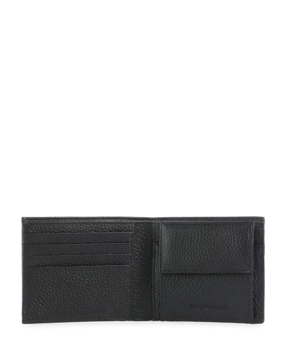 New Minorca Geldbörse geprägtes Kalbsleder schwarz