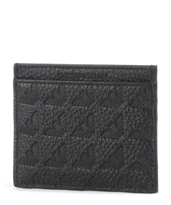 New Minorca Kreditkartenetui geprägtes Rindsleder schwarz