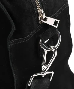 New Suede Mille Shopper aufgerautes Leder schwarz