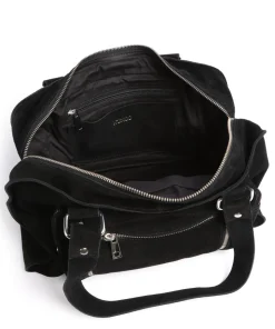 New Suede Mille Shopper aufgerautes Leder schwarz