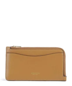 New York Kreditkartenetui fein genarbtes Leder hellbraun