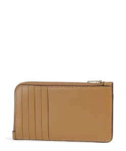 New York Kreditkartenetui fein genarbtes Leder hellbraun