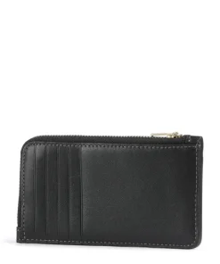 New York Kreditkartenetui fein genarbtes Leder schwarz