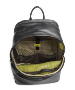 New York Laptop-Rucksack 15″ fein genarbtes Kalbsleder schwarz