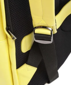 New York Laptop-Rucksack 15″ fein genarbtes Kalbsleder gelb